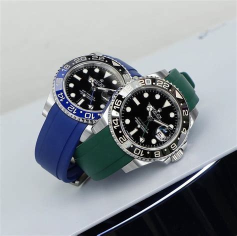 rolex with rubber strap for sale|Rolex rubber strap with clasp.